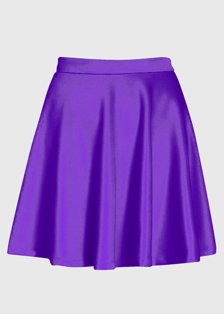 Purple High Waist Skirt