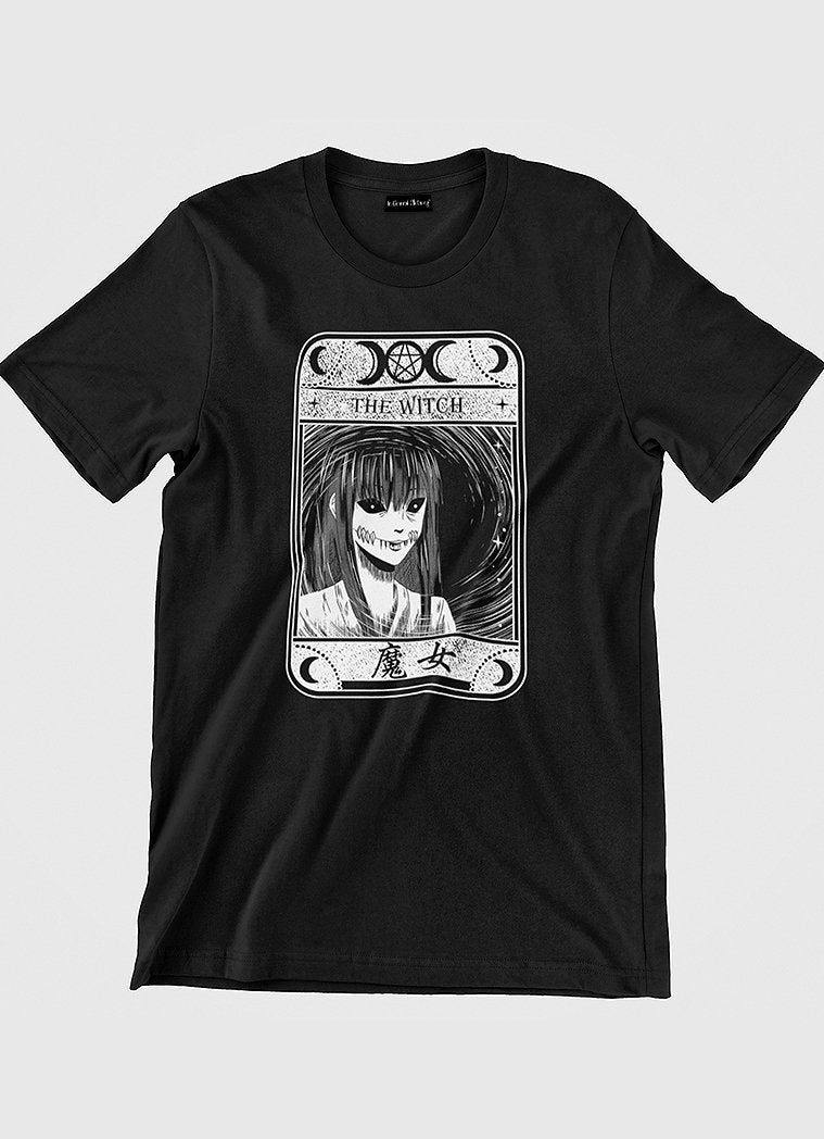 The Witch Manga Tarot Card T-Shirt