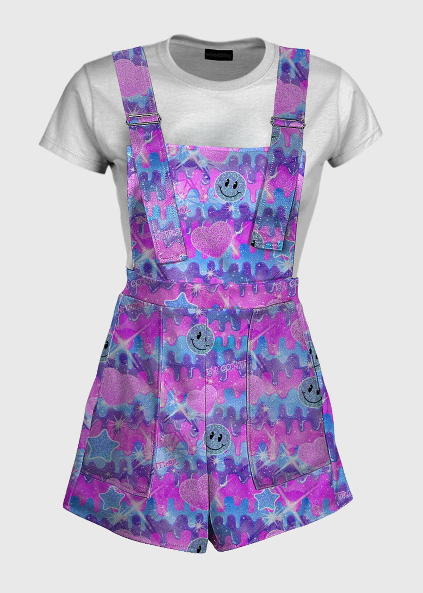 Trippy Melting 90s overalls