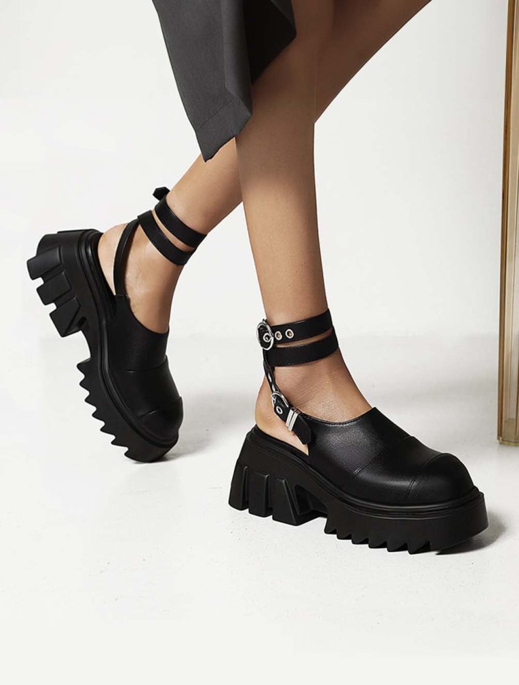 Womens Cyber Fashion Wedge Platform Shoes