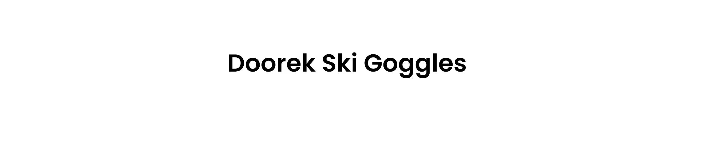 1. Doorek ski goggles