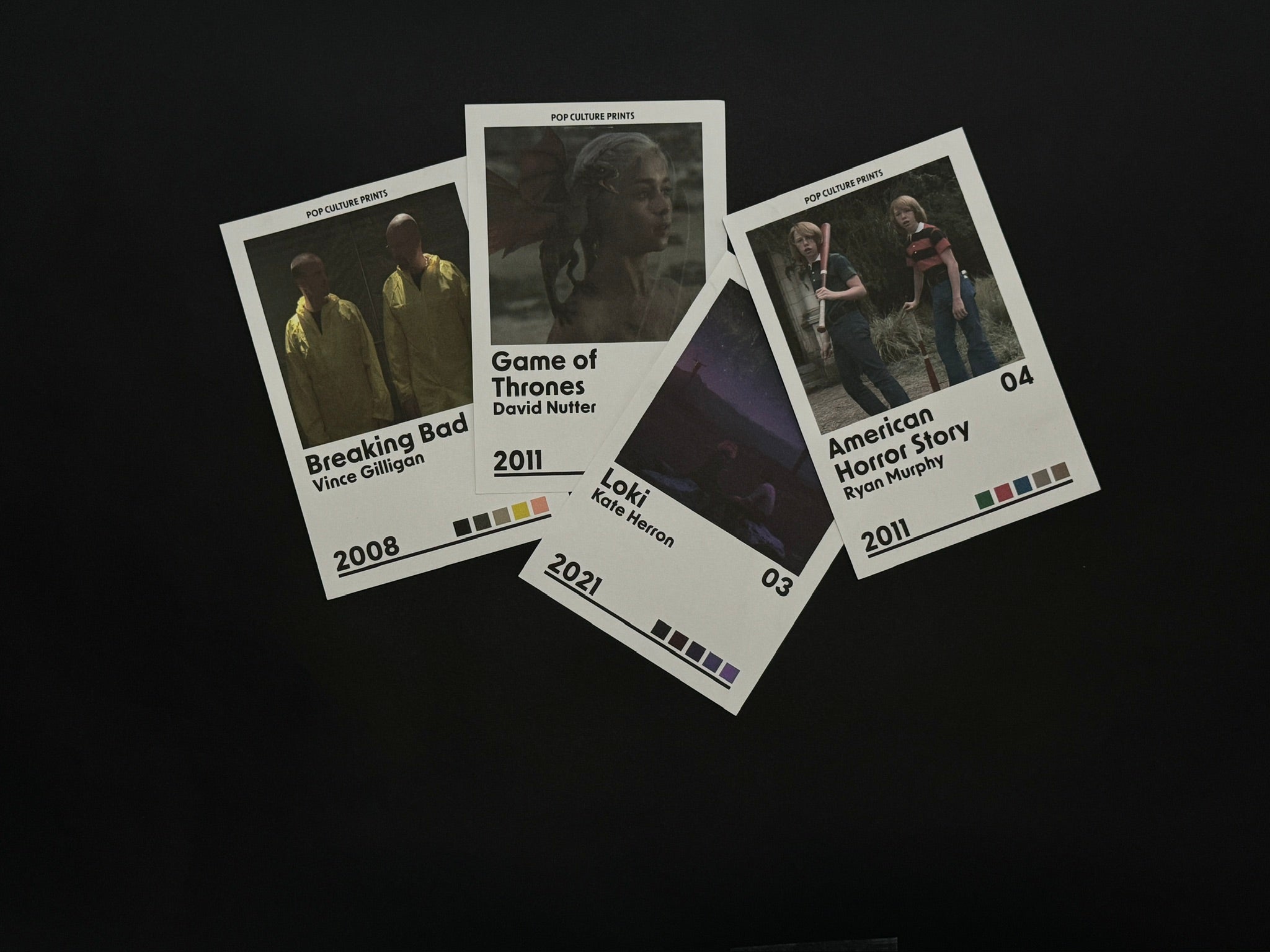 Individual TV Show Cards