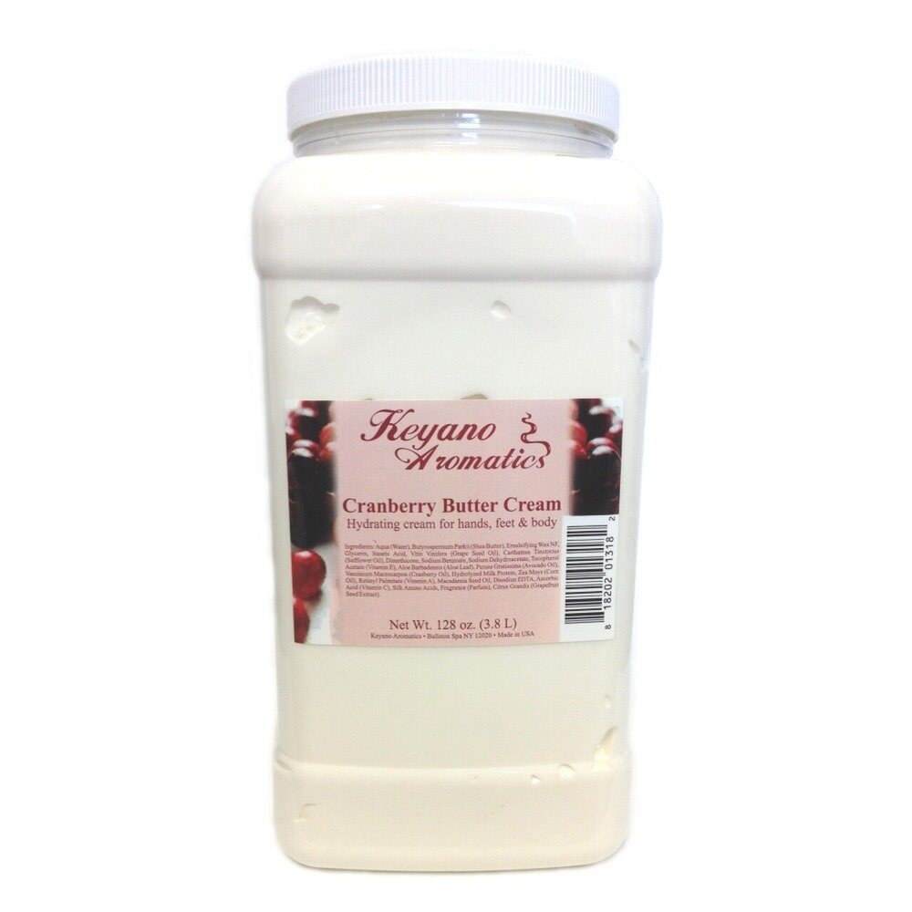 Keyano Aromatics Manicure & Pedicure - Cranberry Butter Cream / 1 Gallon