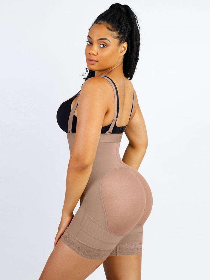 Lace Firm Compression Latex Buttocks Lifting Shapewear
