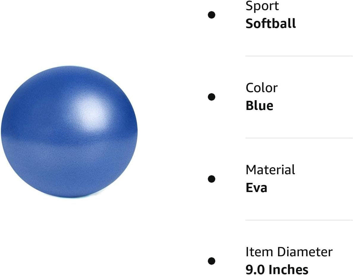 Vizuioer Pilates Ball - Mini, Non-Slip, 8-9 Inch (S-M)