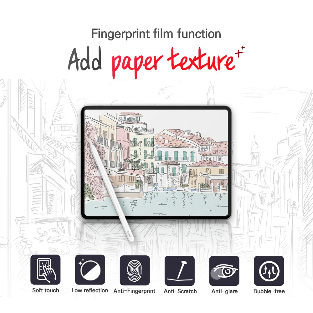 Skoko Anti Glare Matte & Soft Paper feel Film Screen Protector (2pcs) compatible with Wacom Intuos CTL 4100 / CTL 4100WL