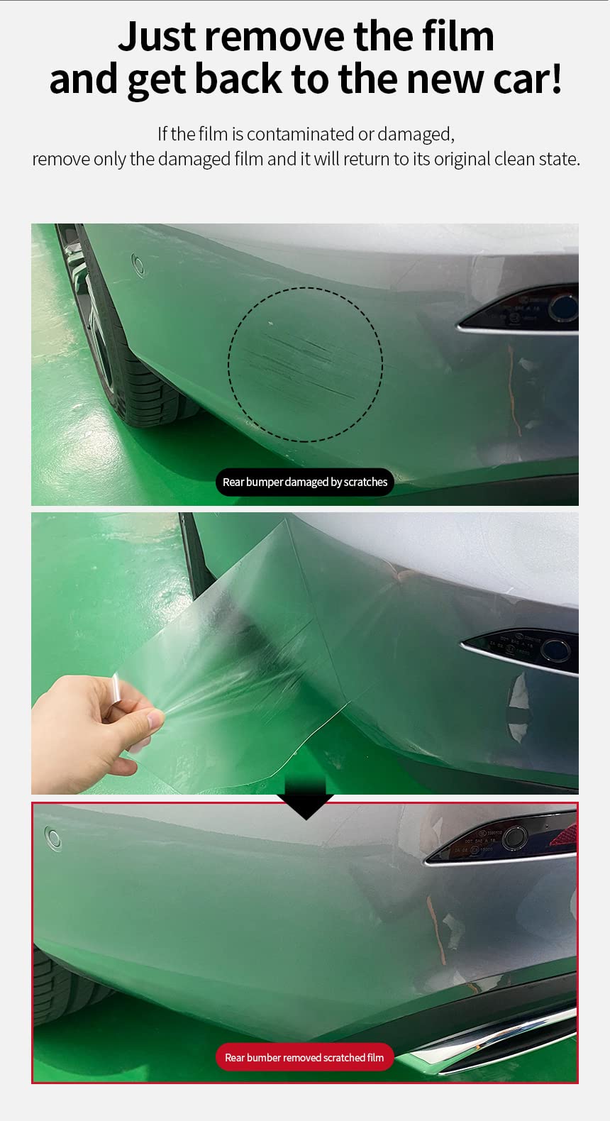 Skoko Tesla Model X 2021 - 2023 Door Filler PPF Set Scratch Guard Film , PPF , Sticker , Wrap