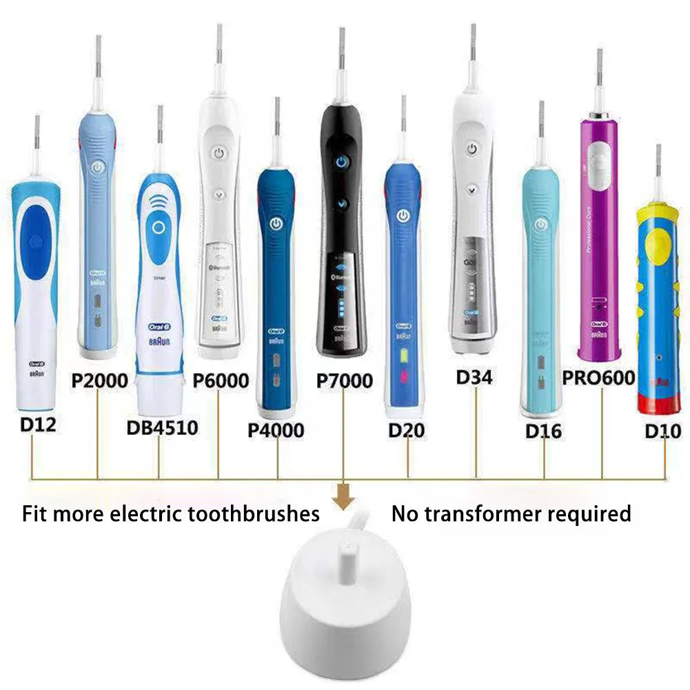 USB Travel Charger Dock 3757 Electric Toothbrush Charging Cradle For Braun Oral B Series D12 D20 D16 Toothbrush Charging Stand