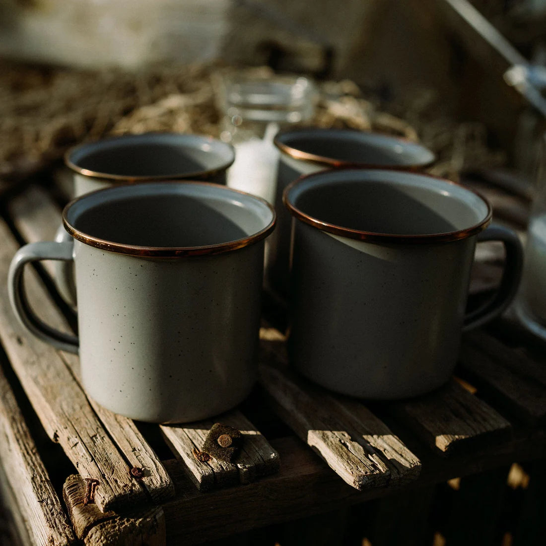 Enamel Two Cup Set