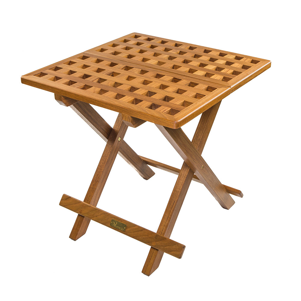 Whitecap Teak Grate Top Fold-Away Table - 60030