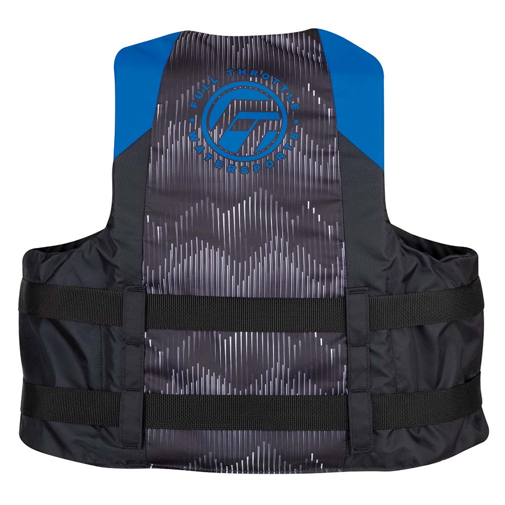 Full Throttle Adult Nylon Life Jacket - 2XL/4XL - Blue/Black - 112200-500-080-22