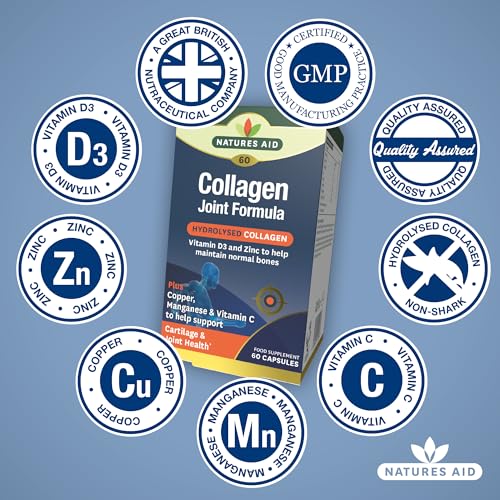 Natures Aid Collagen Joint Formula with Vitamin C Capsules