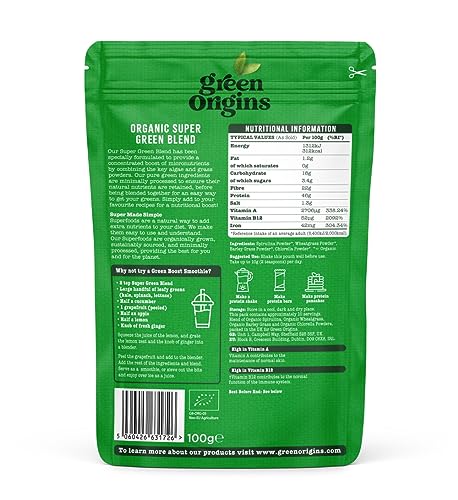 Organic Super Green Blend Powder 100g