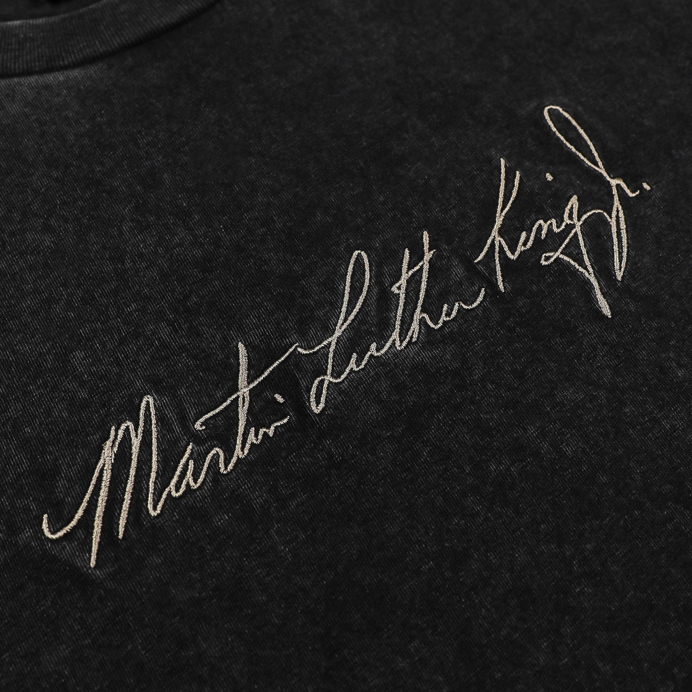 SP x MLK Words Mens Short Sleeve Shirt (Black)