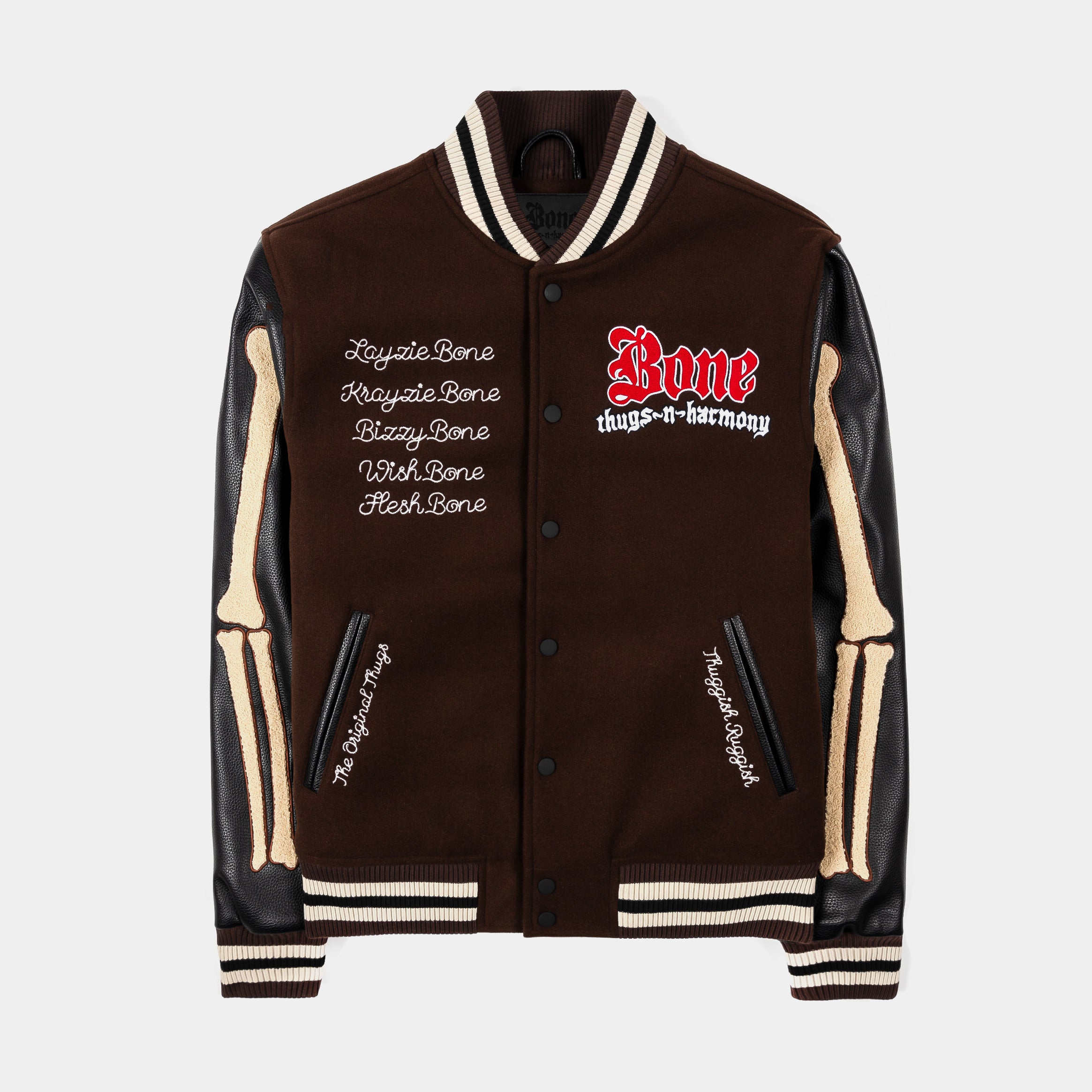SP x Bone Thugs N Harmony Varsity Mens Jacket (Brown/Black)