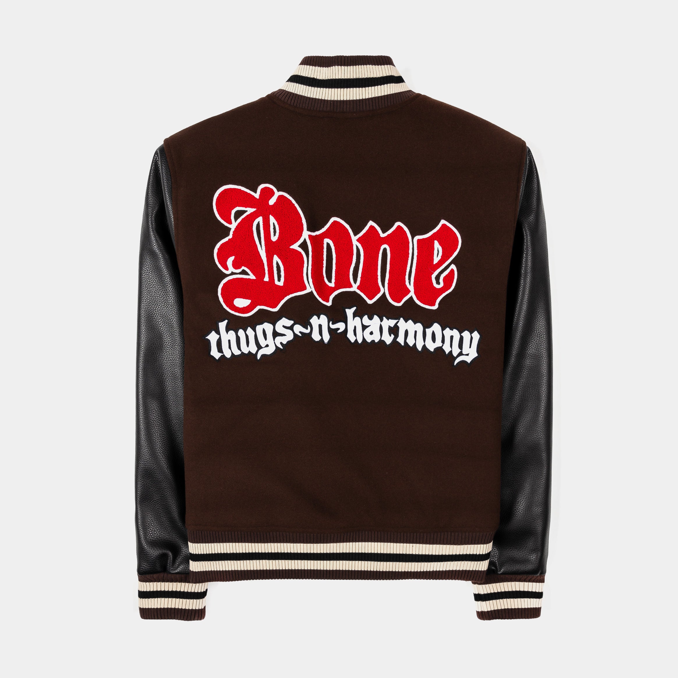 SP x Bone Thugs N Harmony Varsity Mens Jacket (Brown/Black)