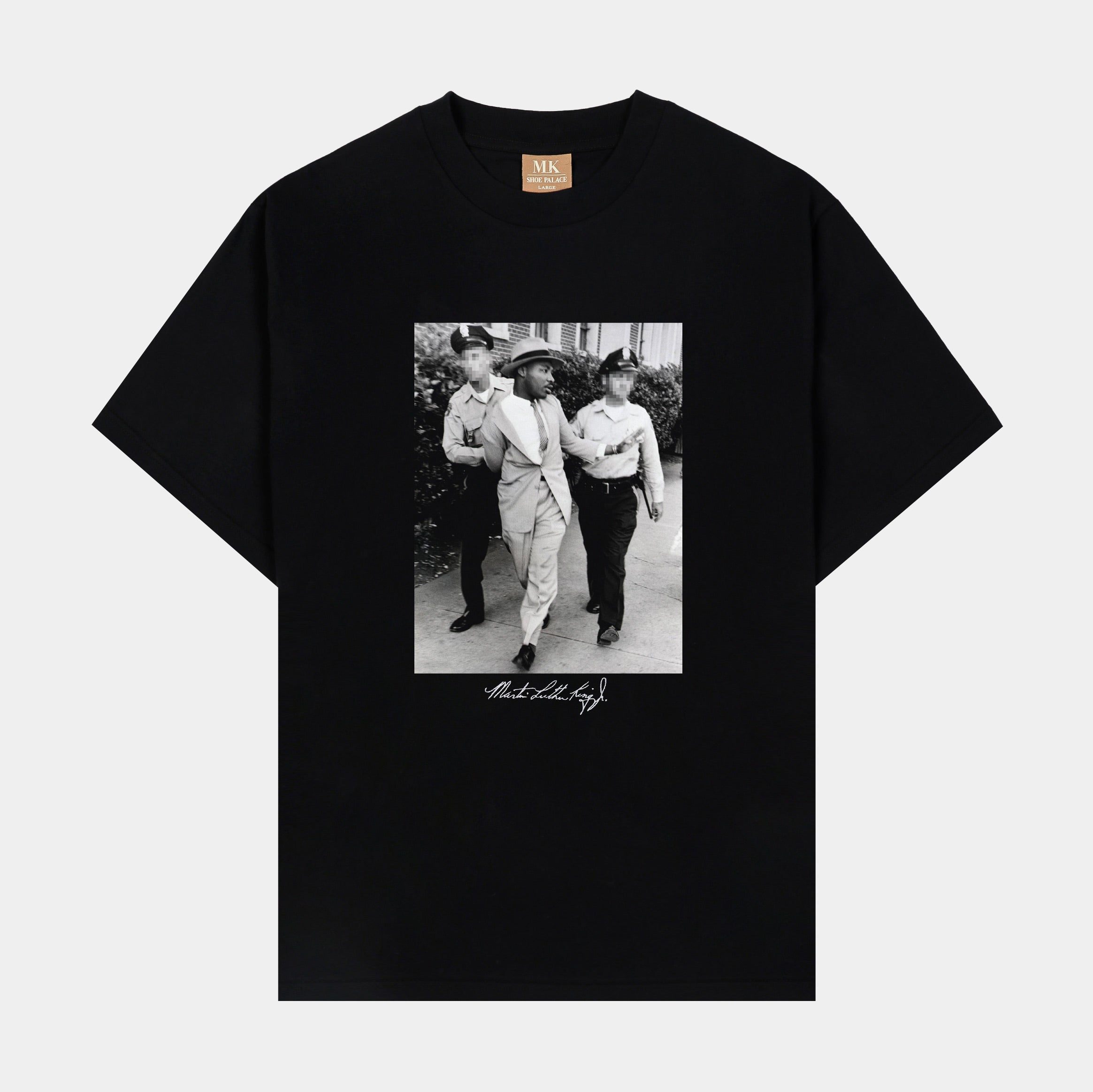 SP x MLK Police Mens Short Sleeve Shirt (Black/White)