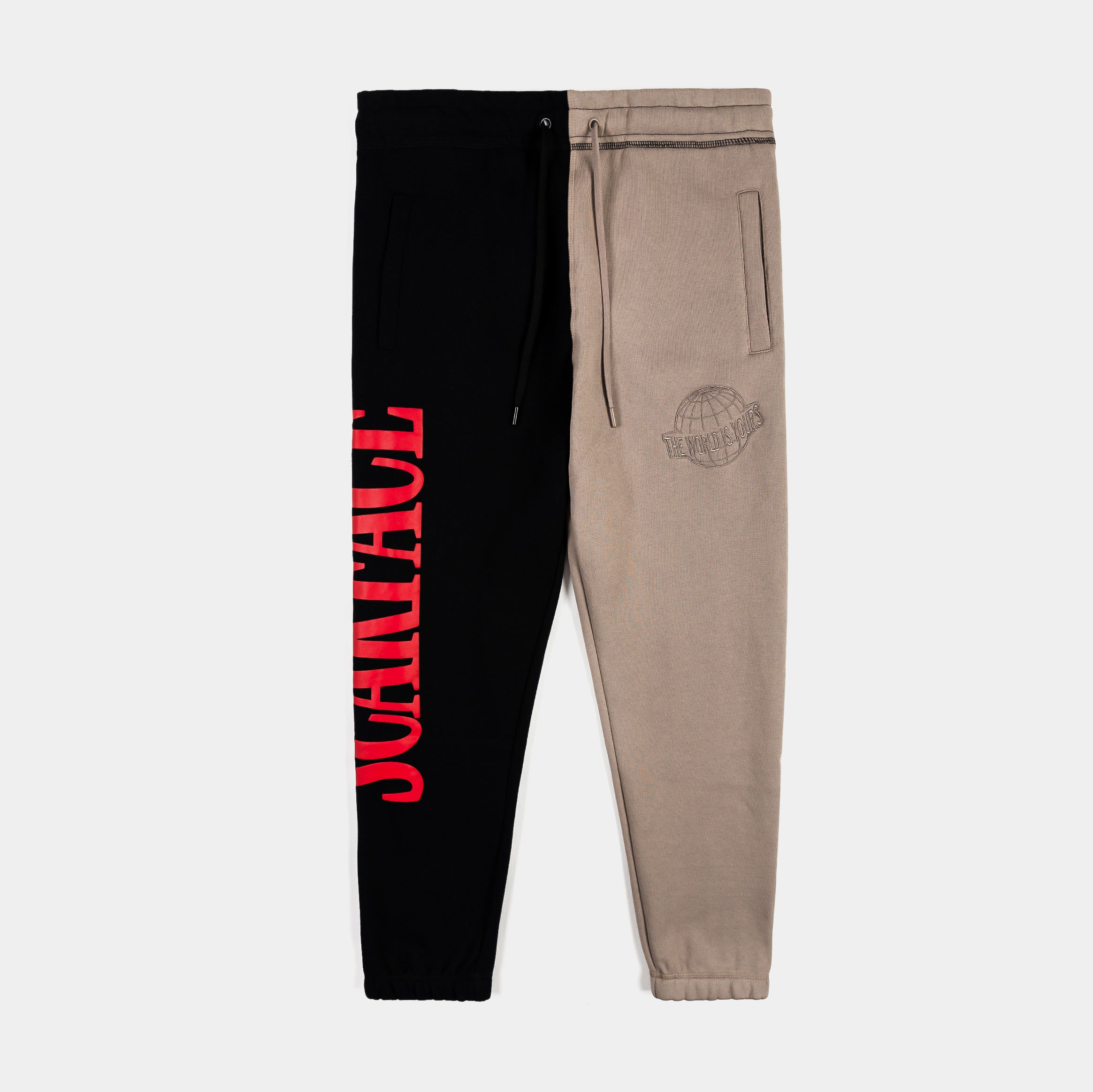 SP x Scarface Split Logo Joggers Mens Pants (Black/White) – Shop
