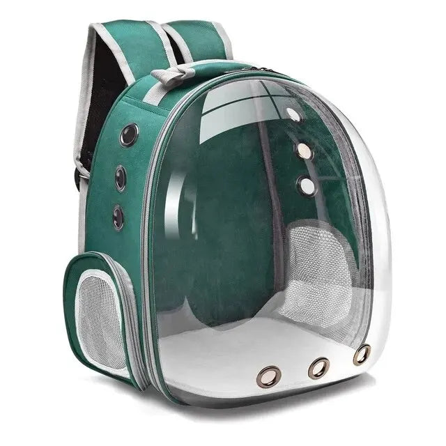 Transparent Capsule Pet Carrier Backpack Breathable for Small Animals Puppies Kittens Birds Ideal for Travel