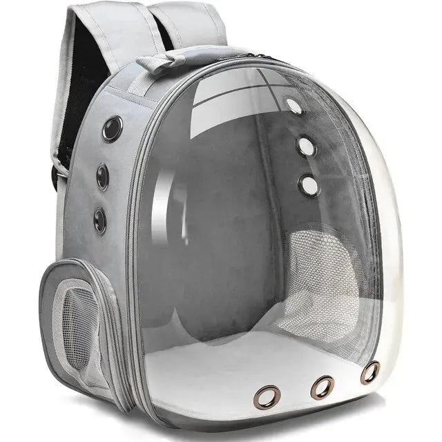 Transparent Capsule Pet Carrier Backpack Breathable for Small Animals Puppies Kittens Birds Ideal for Travel