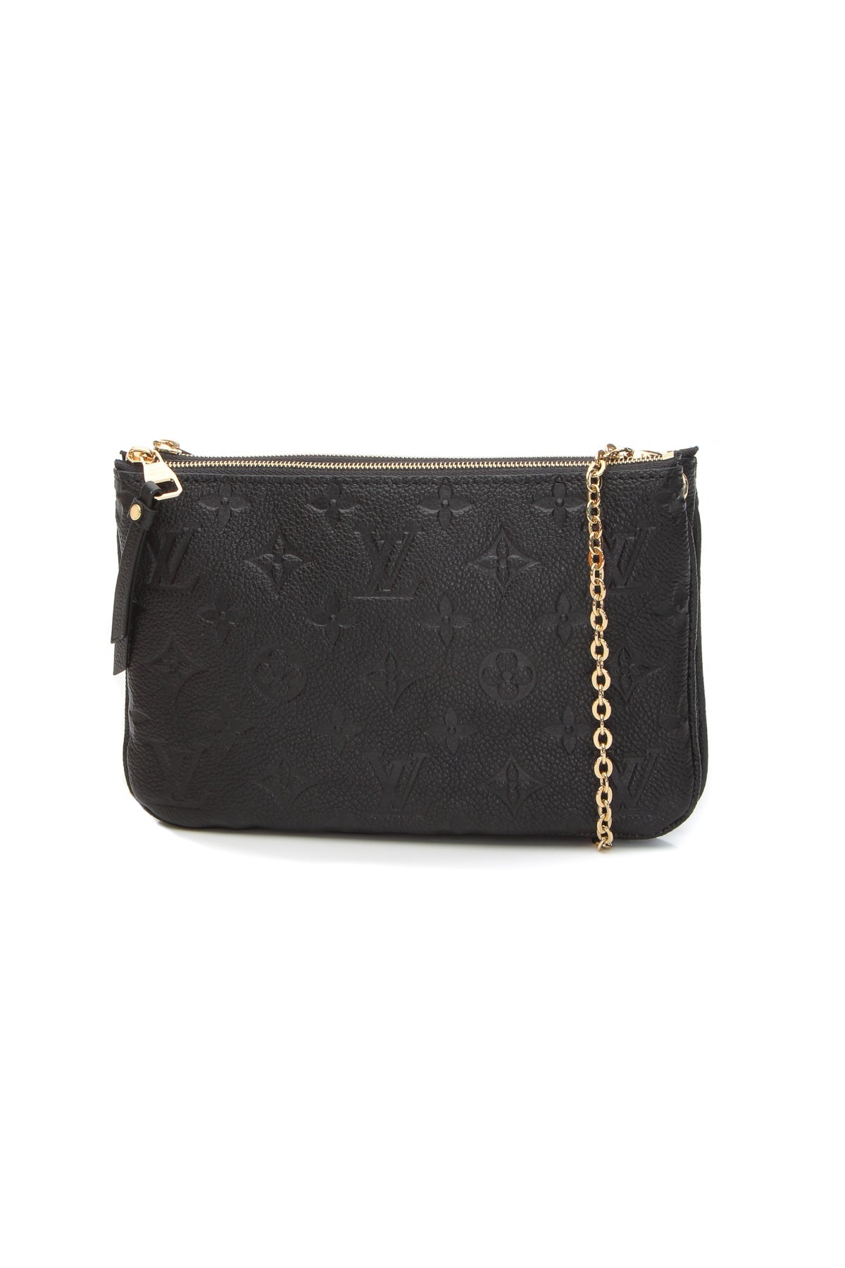 Empreinte Double Zip Pochette Bag - Black