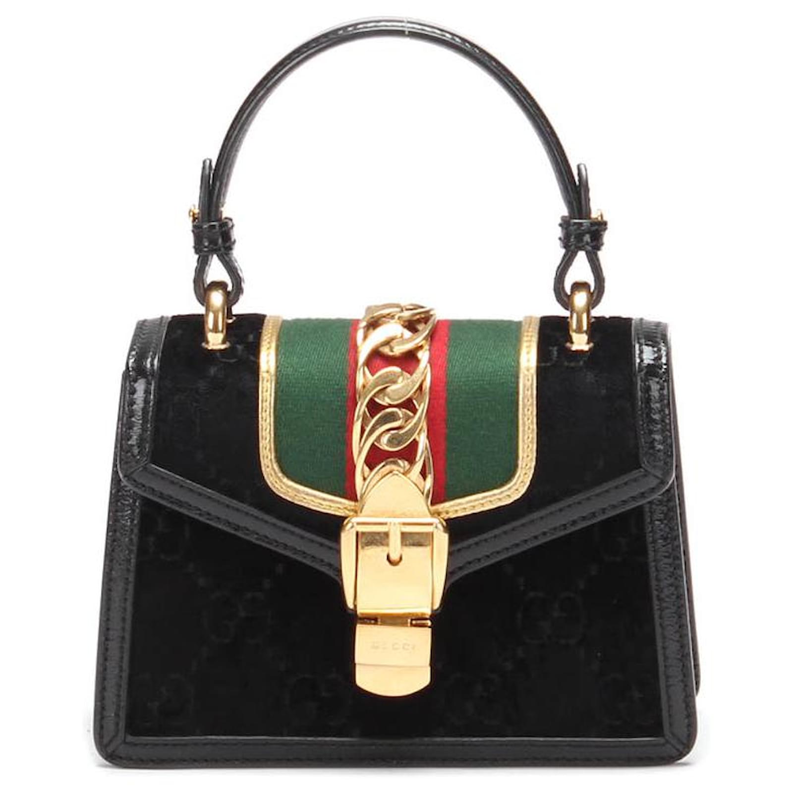 Gucci Mini Sylvie Suede Shoulder Bag