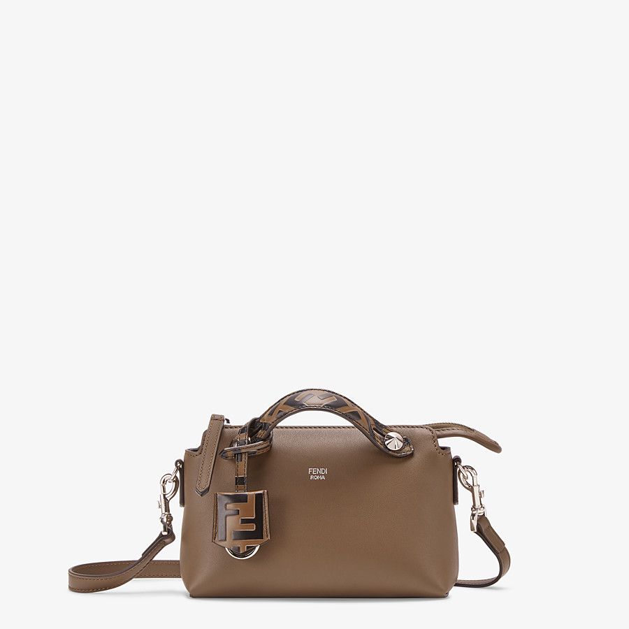 Fendi Small Leather Boston Bag