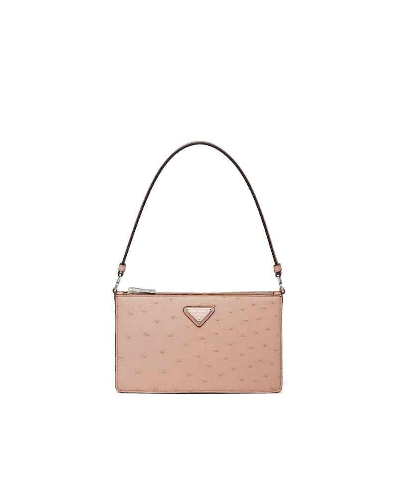 Prada Ostrich Leather Mini Bag