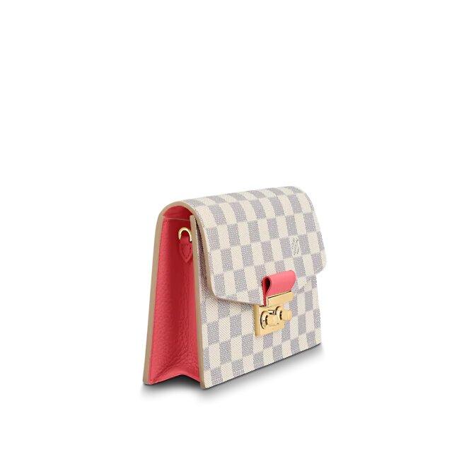 Louis Vuitton CROISETTE CHAIN WALLET Rose Papaye Pink