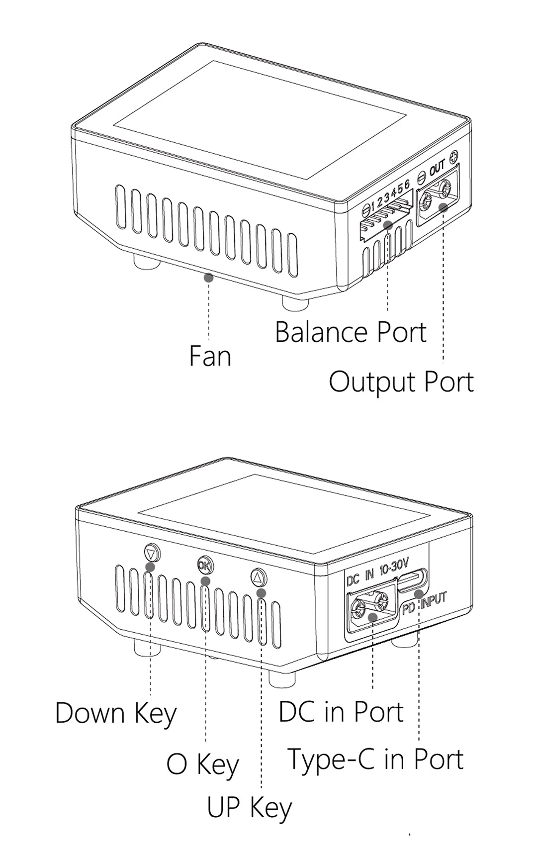 hota t6 1-6s battery charger