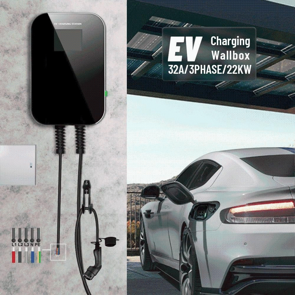 EV Charger (Eletric Car Charger) EVSE Wallbox Charging Station with Cable for Audi / Mercedes-Benz/ Smart Car