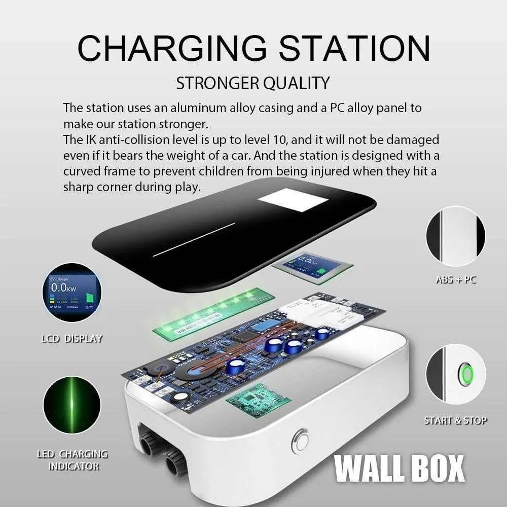 EV Charger (Eletric Car Charger) EVSE Wallbox Charging Station with Cable for Audi / Mercedes-Benz/ Smart Car