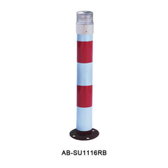 Solar Powered Warning Strobe Light Pole Mounted
