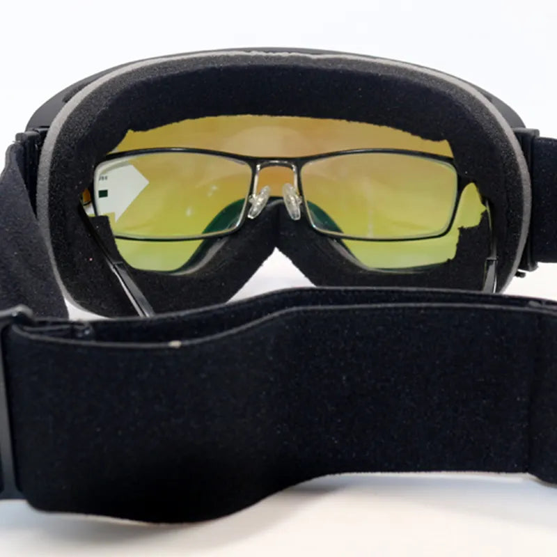 SRline Double Layers Anti-Fog Ski Goggles Snow Snowboard Glasses Snowmobile Eyewear for Skiing