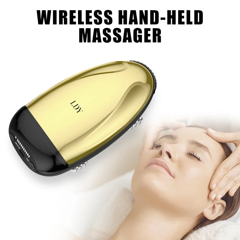 SRline Professional wireless electric massager hair salon handheld head massager