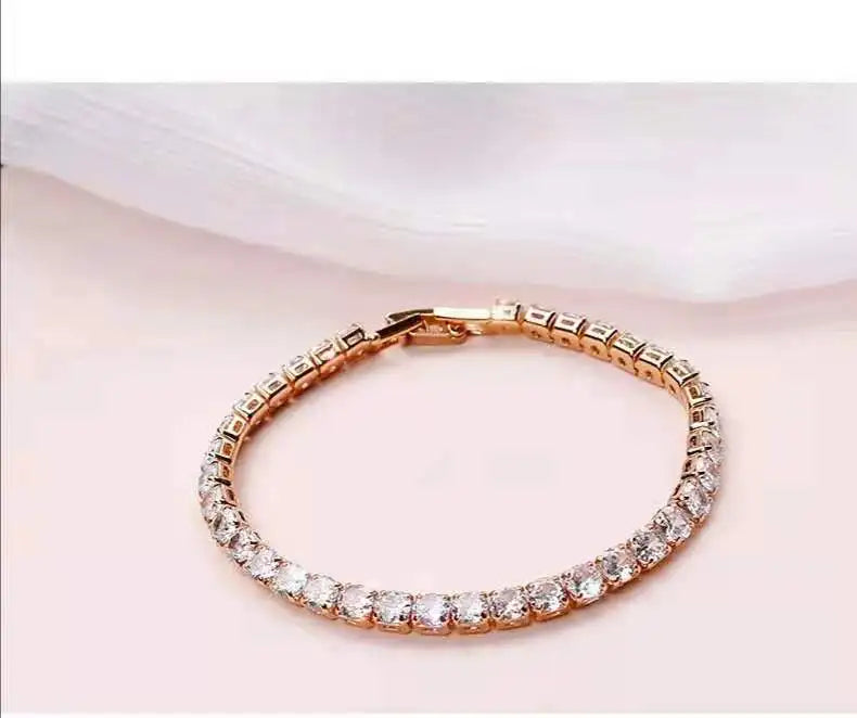 SRline 3mm 4mm 5mm Iced Out mossanite Diamond Bracelet