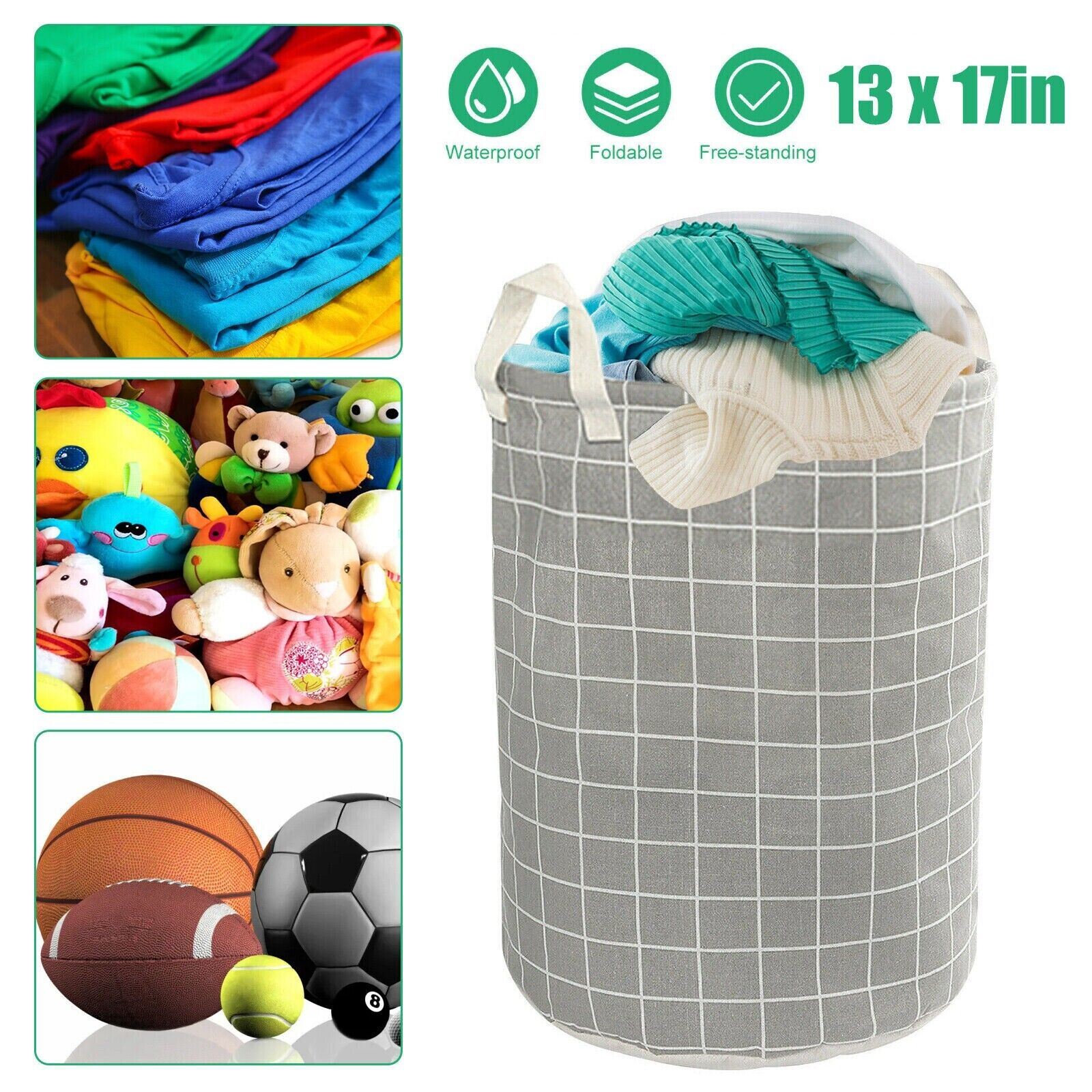 Large Foldable Storage Laundry Hamper Clothes Basket Washing Bag Bin Organizer