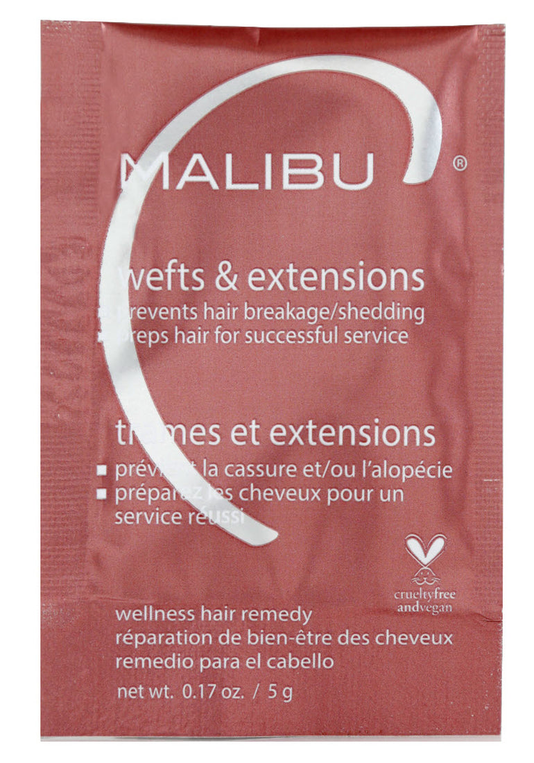 Malibu C Wefts & Extensions Wellness Hair Remedy Treatment 0.17 oz