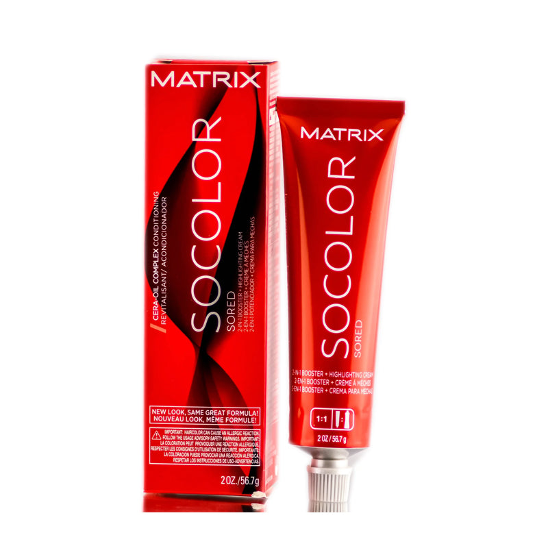 Matrix SoRed SoColor 2-in-1 Booster Highlighting Cream SR-R Red 2oz