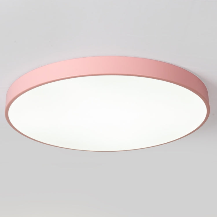 Macaron LED Round Ceiling Lamp, White Light, Size:30cm(Pink)