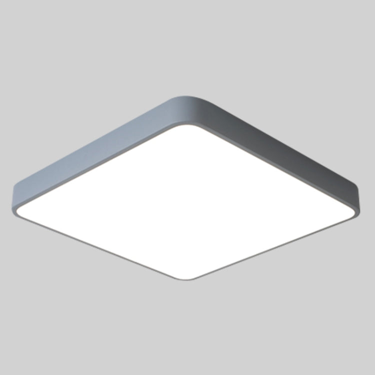 Macaron LED Square Ceiling Lamp, Stepless Dimming, Size:30cm(Grey)