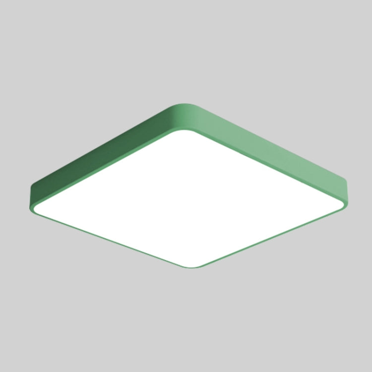 Macaron LED Square Ceiling Lamp, Stepless Dimming, Size:50cm(Green)