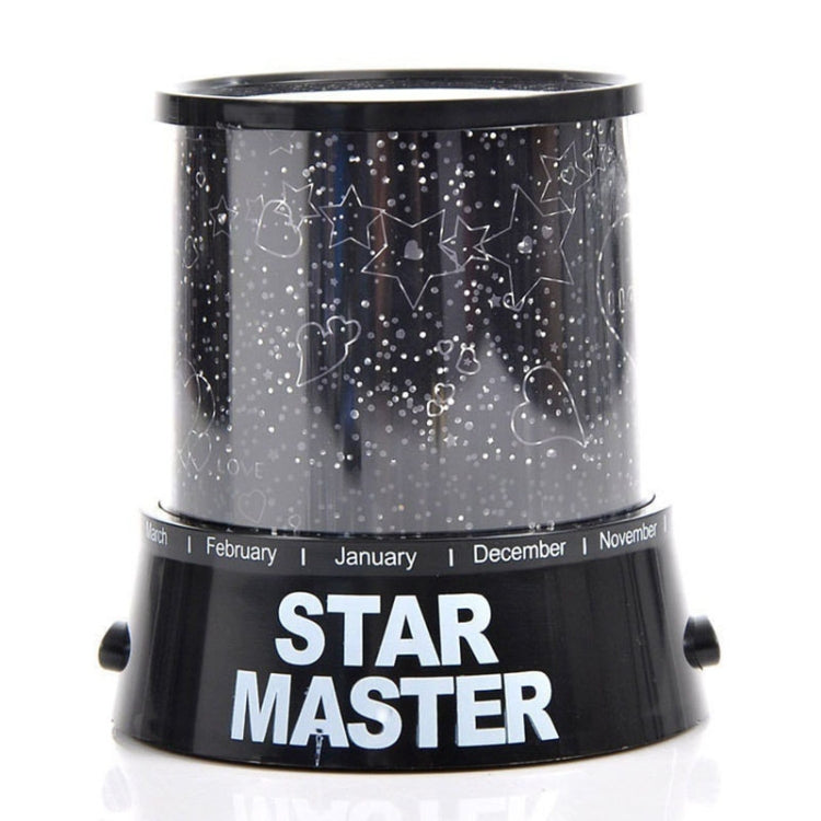 2 PCS Star Master USB Projection Lamp Romantic Starry Sky LED Night Light(Black)