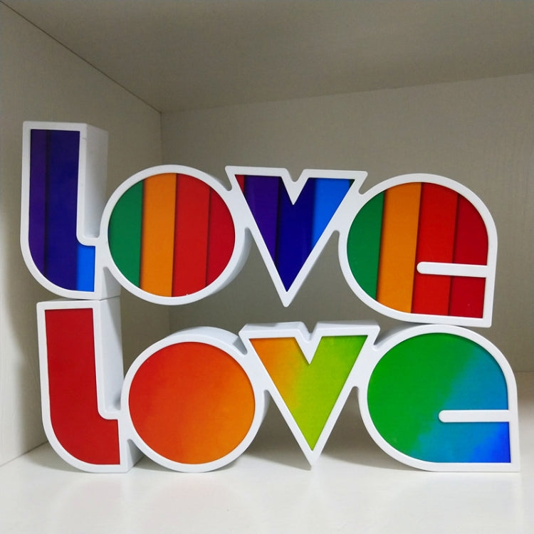 LED Letter Light Box Conjoined LOVE Shape Decoration Lamp(Light Box 2)