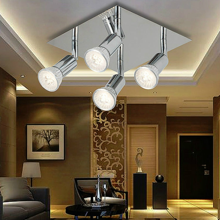 12W Square Spotlight LED Ceiling Light With Adjustable Mirror Front Light, Emitting Color:Warm LIght