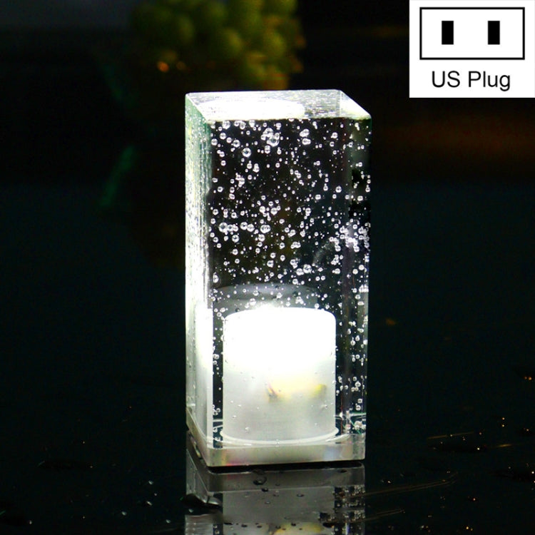 Colorful LED Crystal Lamp Bar Atmosphere Decorative Light, Plug Type:US Plug(White Light)