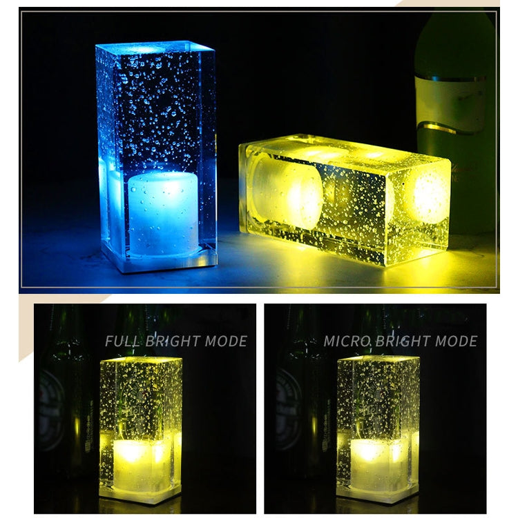 Colorful LED Crystal Lamp Bar Atmosphere Decorative Light, Plug Type:US Plug(White Light)