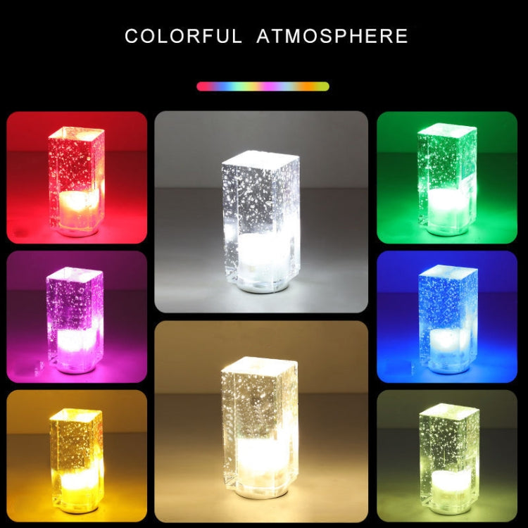 Colorful LED Crystal Lamp Bar Atmosphere Decorative Light, Plug Type:AU Plug(Green Light)