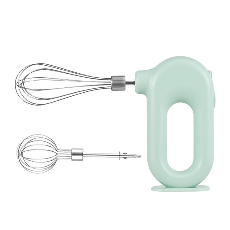 Wireless Handheld Electric Egg Beater Cake Mixer, Specification: Double Rod (Green Onion)