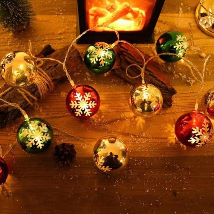 LED Christmas Decorative Ball Lights Scene Arrangement Lantern String, Spec: Battery Type 3m(Pentagram)